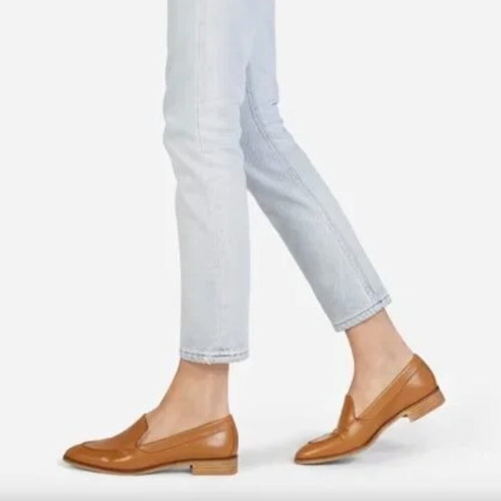 Everlane Brown Leather Modern Loafer Shoes